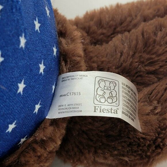 Patriotic Eagle 'Merica Stars and Stripes 18" Plush Bird Toy - Picture 6 of 10